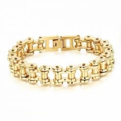 Angels Bead Store Men's Apparels Sky Madrid Stainless Steel Biker Chain Bracelet