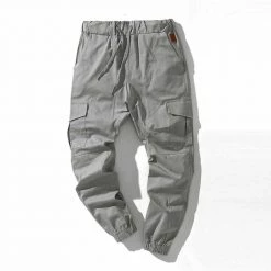 MANLUODANNI Oversea Store Drawstring Cargo Pants Men's Apparels