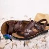 NIDENGBAO Official Store Men's Apparels Sky Madrid Leather Sandals