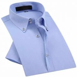 PAOLO SIRUM Official Store Sky Madrid Short Sleeve Button Down Shirt