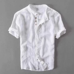 M Cotton Linen Store Saint Morris Haiti Linen Shirt