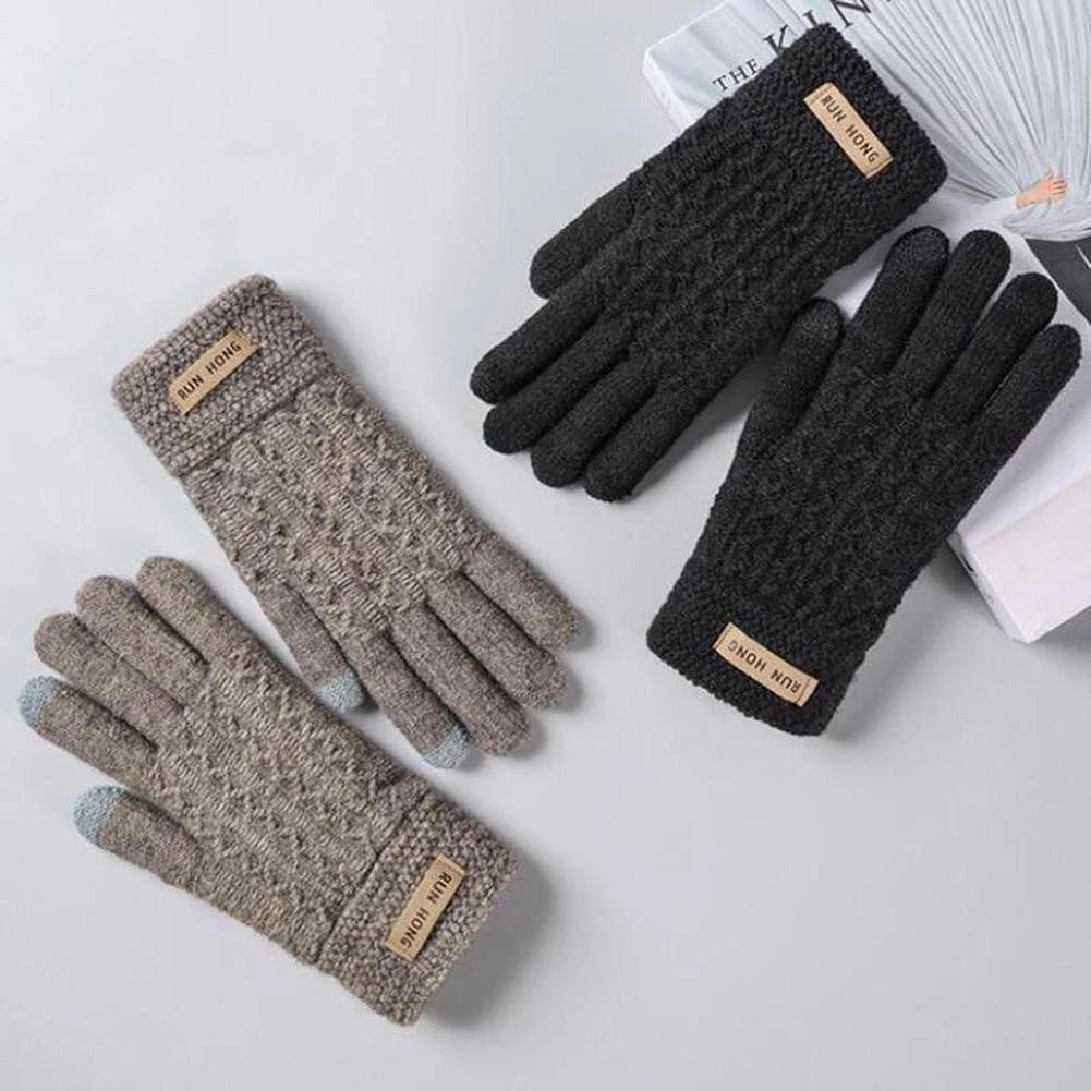 NIUPOZ Huitailang Glove Store Men's Apparels North Royal Knitted Wool Gloves 5 NIUPOZ Huitailang Glove Store Men's Apparels North Royal Knitted Wool Gloves
