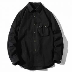 Moringcute Store Sky Madrid Long-Sleeve Safari Shirt Men's Apparels