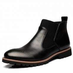 VESONAL Official Store Men's Apparels North Royal Leather Ankle Boots