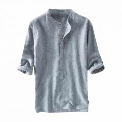 Wu Yanzu Store Store Men's Apparels North Royal Seychelles 3/4 Shirt 7 Wu Yanzu Store Store Men's Apparels North Royal Seychelles 3/4 Shirt