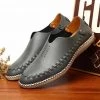 Wolf Who Krasovki Store Men's Apparels Handmade Genuine Leather Loafers