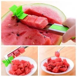 FanYue Living Museum Store Sky Madrid Stainless Steel Watermelon Cutter Home