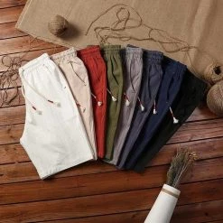 Made In Asia Store Men's Apparels North Royal Guam Linen Shorts