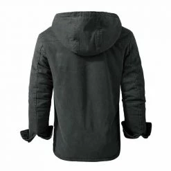 AOTEMAN Men's Factory Store Men's Apparels Sky Madrid Fleece Hooded Jacket