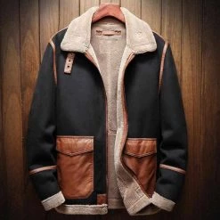 Top-Factory-Official-Flagship- Store Men's Apparels Evan Vegan Leather Coat