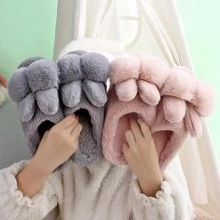 RASS PLE Official Store Sky Madrid Rabbit Ear Fluffy Slippers Women's Apparels