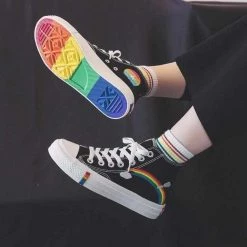 HOPUS Store Sky Madrid Vulcanized Rainbow Sneaker