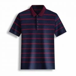 3D YMWM Store Saint Morris Striped Polo Short Sleeve Shirt Men's Apparels