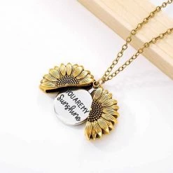 Ainls Store Sunflower Pendant Necklace Women's Apparels