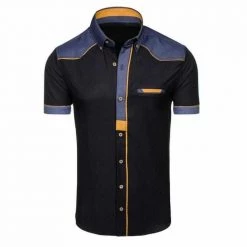 ZOGAA Men's Cloth Store Men's Apparels North Royal Western Denim Shirt 7 ZOGAA Men's Cloth Store Men's Apparels North Royal Western Denim Shirt