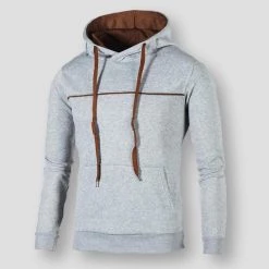 Covrlge Men Store North Royal Slim Hooded Sweatshirt