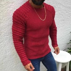 VEAKER Apparel Outlets Store Owen Wool Sweater Men's Apparels