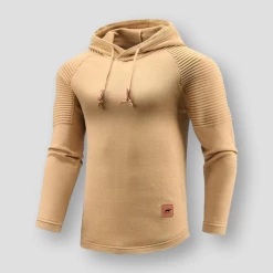 QSuper Official Store Sky Madrid Athletic Slim Hooded Sweatshirt Men's Apparels