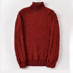 Fashion Flash Men's Apparels Saint Morris Velvet Turtleneck Pullover