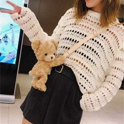 U Luggage Store Women's Apparels Sky Madrid Teddy Bear Crossbody Bag 9 U Luggage Store Women's Apparels Sky Madrid Teddy Bear Crossbody Bag