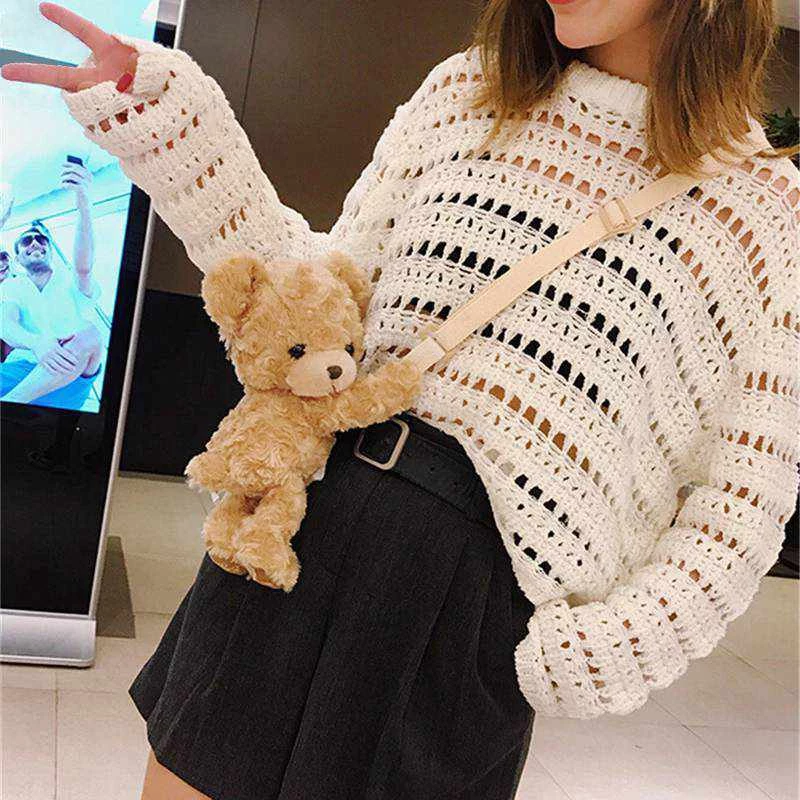 U Luggage Store Women's Apparels Sky Madrid Teddy Bear Crossbody Bag 6 U Luggage Store Women's Apparels Sky Madrid Teddy Bear Crossbody Bag