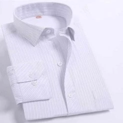 Mr. Davy Store Saint Morris Striped Button-Up Dress Shirt