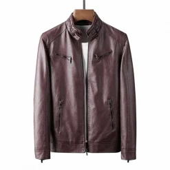 Youndbio Men Store Saint Morris Casual Leather Jacket