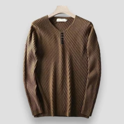 MANLUODANNI Official Store North Royal V-Neck Knitted Pullover