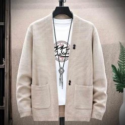 Knight Of Liberty--Sportswear Leisurewear And Jeans Specialty Store Men's Apparels Sky Madrid Pocket Cardigan