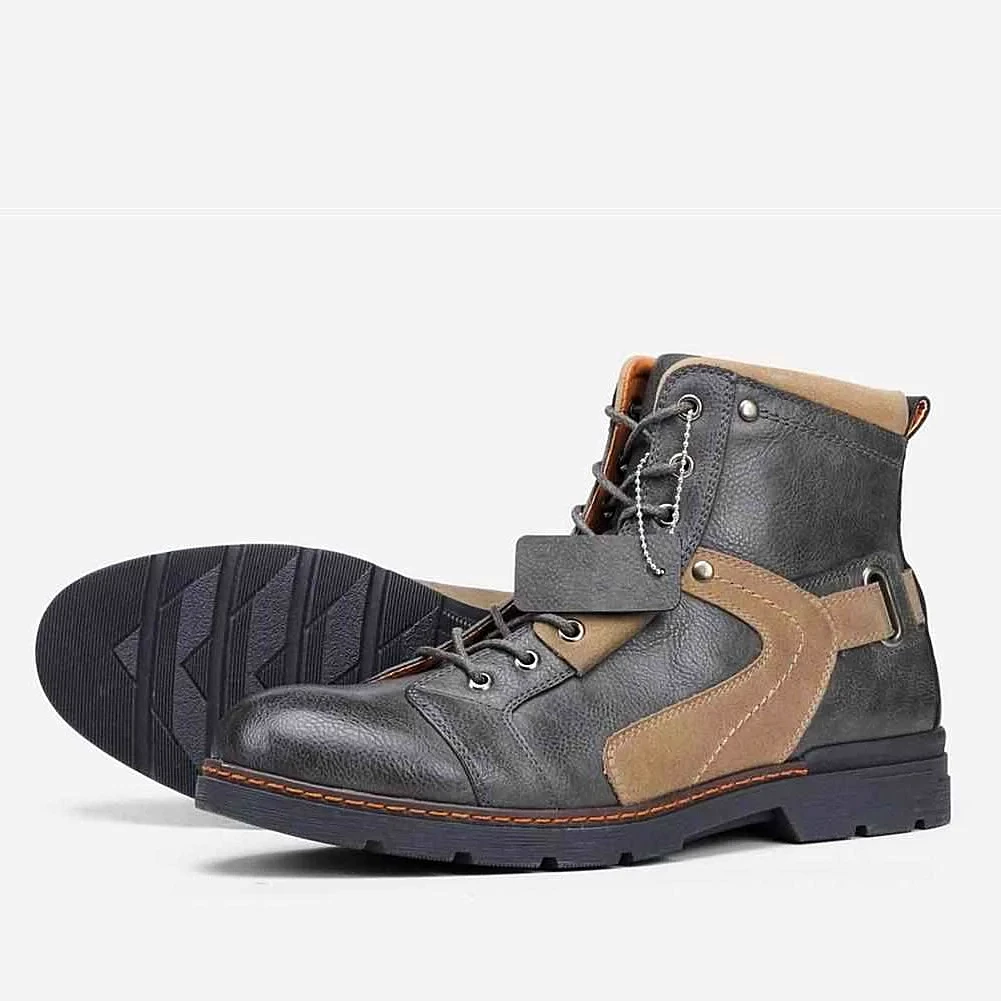 Hecrafted Footwear Store Men's Apparels Saint Morris Leather Ankle Lace-Up Boots 4 Hecrafted Footwear Store Men's Apparels Saint Morris Leather Ankle Lace-Up Boots