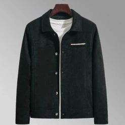 Trendy Persons Store Saint Morris Velvet Button-Up Jacket Men's Apparels