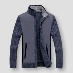 Mountainskin Official Store Sky Madrid Fleece Knitted Cardigan Men's Apparels