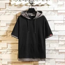 Moringcute Store Saint Morris Loose Hooded T-Shirt
