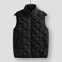HAWAIFISH Outfit Store Sky Madrid Padded Zip-Up Vest