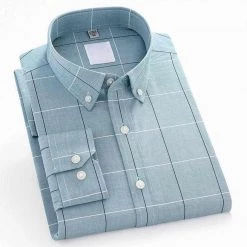 YaoMan E-Commerce Co.,Ltd. Store Sky Madrid Umbria Plaid Shirt