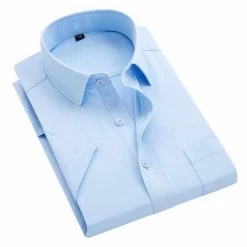 Sinwoyan Online Store Men's Apparels Saint Morris Anti-Wrinkle Short Sleeve Shirt