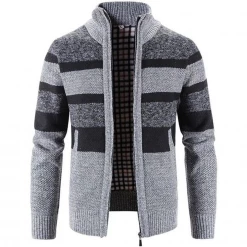 Mountainskin Official Store Sky Madrid Striped Knitted Cardigan
