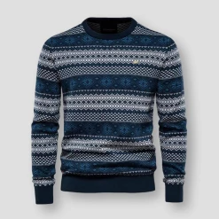 AIOPESON Official Store Saint Morris Graphic Knitted Pullover Men's Apparels