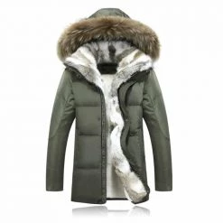 Xiaojin999 Store Men's Apparels Snowflakes Down Jacket