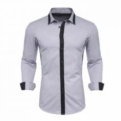 VISADA JAUNA - Store Saint Morris Contrast Slim Long Sleeve Shirt 8 VISADA JAUNA - Store Saint Morris Contrast Slim Long Sleeve Shirt