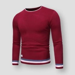 CW CW Store North Royal Slim Knitted Pullover Men's Apparels 8 CW CW Store North Royal Slim Knitted Pullover Men's Apparels