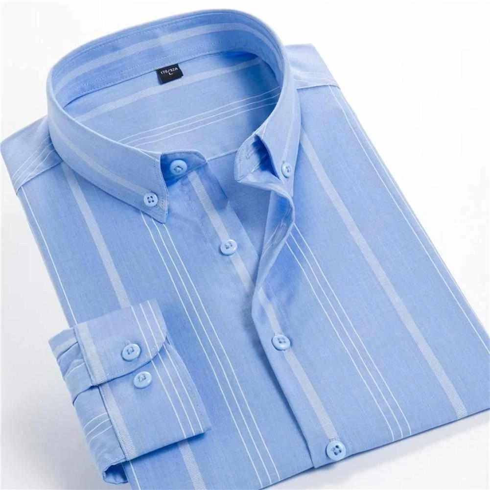 MEN SLS Store Saint Morris Button-Down Striped Dress Shirt Men's Apparels 3 MEN SLS Store Saint Morris Button-Down Striped Dress Shirt Men's Apparels