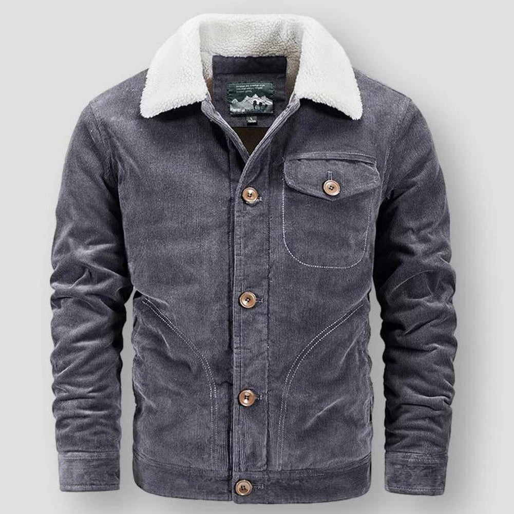 Men`s World Store Sky Madrid Slim Corduroy Fleece Jacket Men's Apparels 5 Men`s World Store Sky Madrid Slim Corduroy Fleece Jacket Men's Apparels