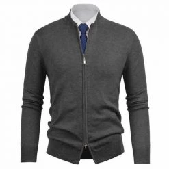 Beaut Shadow Store North Royal Knitted Zip-Up Jacket