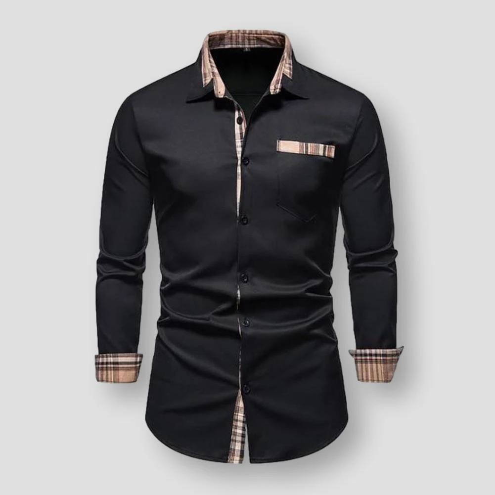 King Billion Official Store Sky Madrid Contrast Plaid Shirt Men's Apparels 5 King Billion Official Store Sky Madrid Contrast Plaid Shirt Men's Apparels