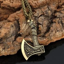 Bobo Cover Official Store Sky Madrid Odin's Axe Pendant Necklace