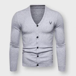 Mapleking Store Sky Madrid Knitted Slim Cardigan Men's Apparels