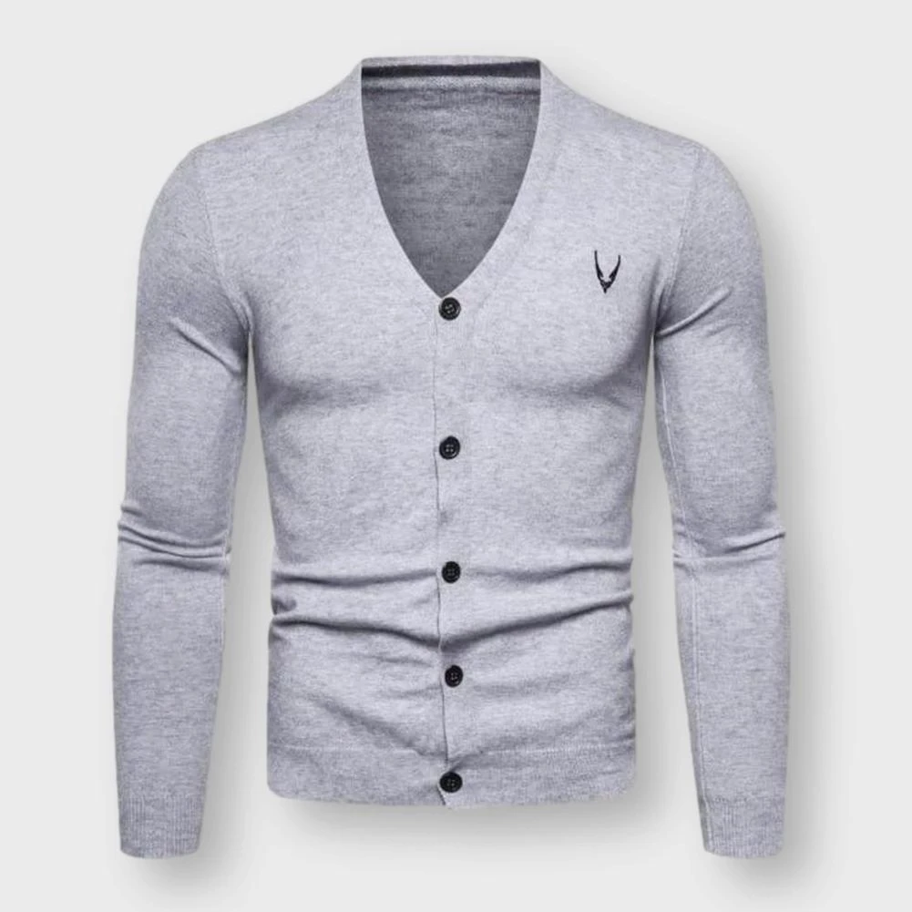 Mapleking Store Sky Madrid Knitted Slim Cardigan Men's Apparels 4 Mapleking Store Sky Madrid Knitted Slim Cardigan Men's Apparels