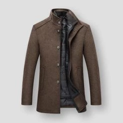 Mountainskin Official Store Men's Apparels Saint Morris Long Wool Coat