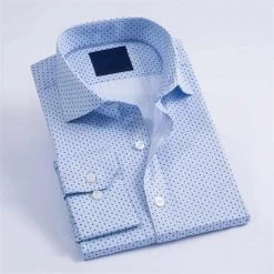 ELUNO Official Store Sky Madrid Executive Polka Dot Shirt Men's Apparels 7 ELUNO Official Store Sky Madrid Executive Polka Dot Shirt Men's Apparels